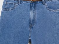 Шорты-бермуды с ремнём, Голубой