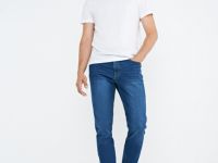 Базовые узкие джинсы, Синий