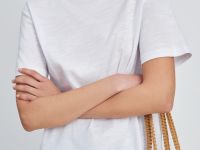 Футболка из хлопка свободного силуэта