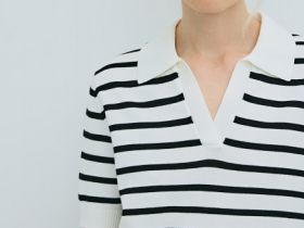 Джемпер-поло с коротким рукавом, Белый