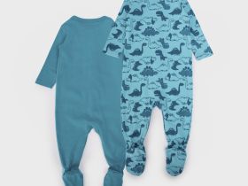 Комбинезон детский трикотажный для мальчиков, 2 шт в комплекте