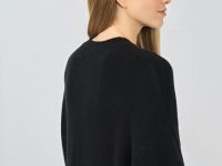 Платье-свитер с содержанием шерсти, Черный