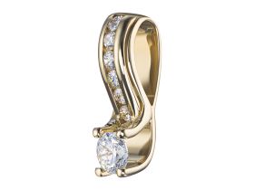 Классическая подвеска из желтого золота э0312пд12190140_white