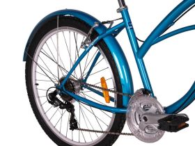 Женский велосипед Stels Navigator 150 Lady 21-sp V010, год 2025, цвет Синий, ростовка 17