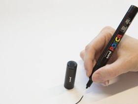 Маркер UNI "POSCA" PC-3M, 0,9-1,3 мм, наконечник пулевидный, №9 цвет темно-синий