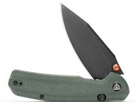 Складной нож Trivisa Hornet Pro-GM, сталь 14C28N, рукоять зеленая микарта