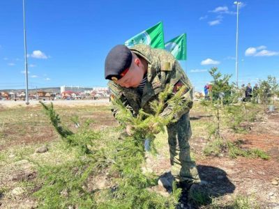 Активисты «Единой России» и ОНФ помогли создать «Сад Памяти» в Якутске