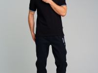 Брюки текстильные джинсовые утепленные флисом для мужчин