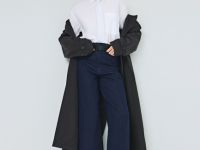 Широкие джинсы со стрелками, Синий