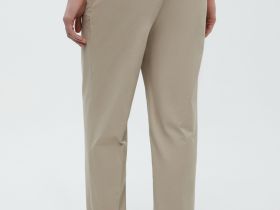 Брюки из хлопка полуприлегающего силуэта