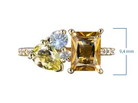 Кольцо из желтого золота с и цитринами э0373кц06250360_white