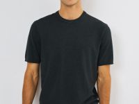 Вязаная футболка из пряжи, Серый