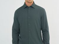 Рубашка из тонкого трикотажа, Серый