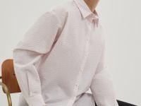 Блузка из хлопка свободного силуэта