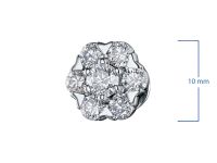 Пусеты из белого золота э4712пс09161000