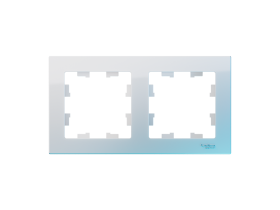 Рамка 2-постовая AtlasDesign Classic, белый