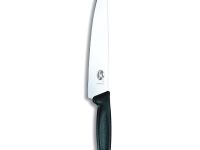 Поварской кухонный шеф нож Victorinox 22 см, сталь X55CrMo14, рукоять полипропилен, черный