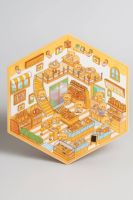 Наклейки+пинцет для творчества румбокс "Кафе", коричневые , 16х20 см
