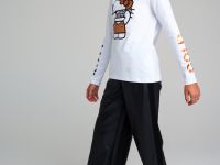 Фуфайка трикотажная для девочек (футболка с длинными рукавами)