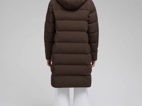 Длинный пуховик с натуральным пухом