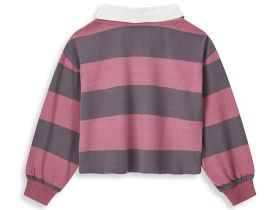 Поло с длинным рукавом для девочки