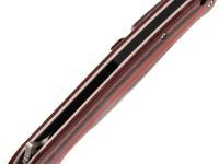 Нож складной Амур, сталь AUS10, рукоять G-10 черно-красная