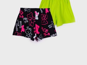 Шорты трикотажные для девочек, 2 шт в комплекте