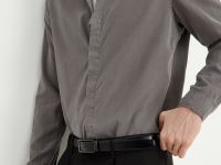 Рубашка из тенселя полуприлегающего силуэта