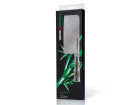 Топорик кухонный для рубки мяса Samura Bamboo - SBA-0040, сталь AUS-8, рукоять сталь, 180 мм