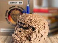 Картонный 3D конструктор QBRIX "Горилла" органайзер