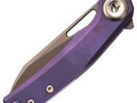 Складной нож Dr.Tech D4281P, сталь M390, рукоять TC4, фиолетовый