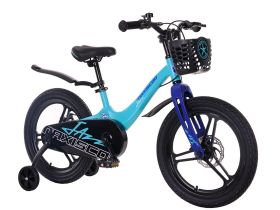 Детский велосипед Maxiscoo Jazz Pro 18, год 2024, цвет Синий