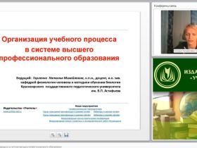 Международный вебинар "Организация учебного процесса в системе высшего профессионального образования"