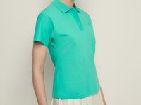 Поло приталенного силуэта с вышивкой