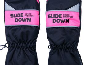 Варежки текстильные для девочек