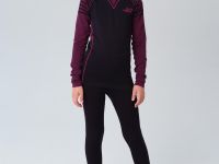 Термокомплект трикот. для девочек: фуфайка с длин. рук, брюки укороченные для эпизод. использования