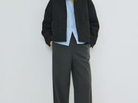 Куртка из пальтовой ткани, Серый