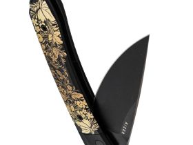 Складной нож Kizer Momo Russian Pattern, сталь Nitro-V, рукоять G10 c принтом