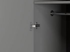 Распашной шкаф Квелен 2-96x220 Графитовый