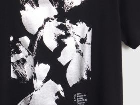 Футболка с принтом, Черный