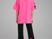 Комплект трикотажный для девочек: фуфайка (футболка), брюки