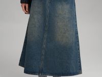 Джинсовая юбка миди А-силуэта