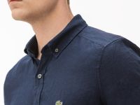 Мужская льняная рубашка Lacoste Slim Fit