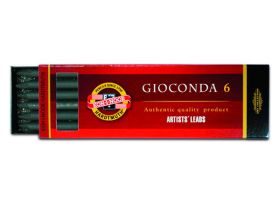 Набор стержней для цангового карандаша Koh-I-Noor "GIOCONDA" 6 шт 5,6 мм, графитовые, ретушь