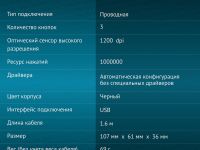 Мышь Оклик 325M Чёрная