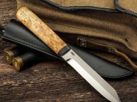 Нож туристический АиР "Засапожный-2", сталь 100х13м, рукоять карельская береза