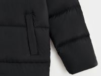 Стеганый пуховик с воротником-стойкой