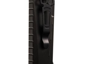 Фронтальный автоматический нож Daggerr Кощей All Black, сталь D2, рукоять алюминий