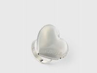 Кольцо-локет в форме сердца, Серебряный