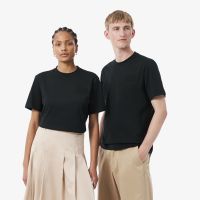 Базовая унисекс футболка свободного кроя Lacoste
